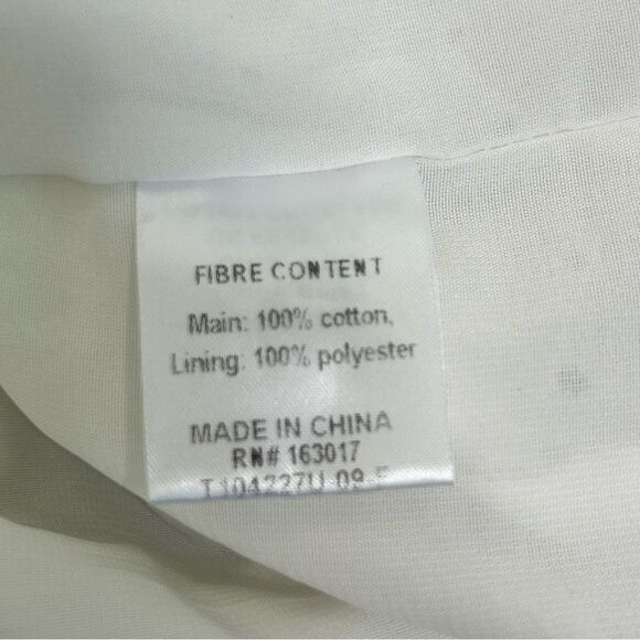 Princess Polly Mckilah Eyelet Cotton Minidress In White size 6 - Picture 8 of 8